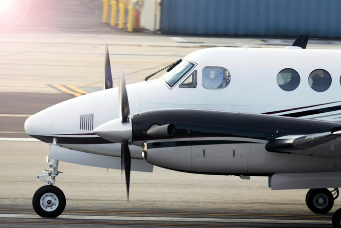 Beechcraft Plane Taxiing