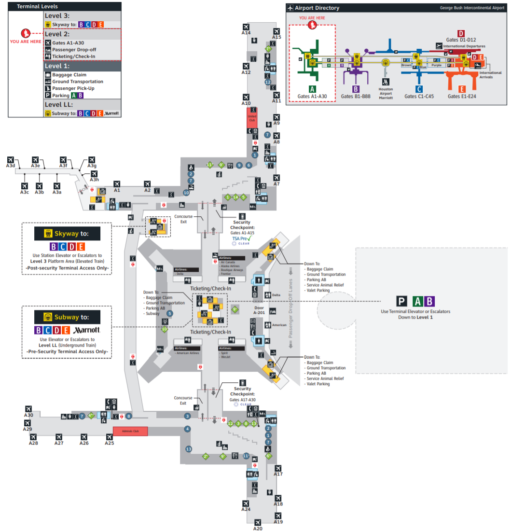 George Bush Intercontinental Airport [IAH] - Terminal Guide [2022]