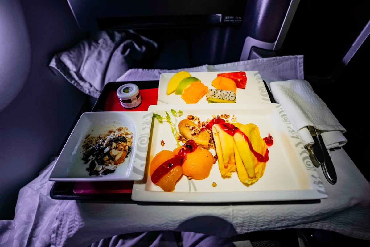 Hainan Airlines A350 Business Class Crepes - Cherag Dubash