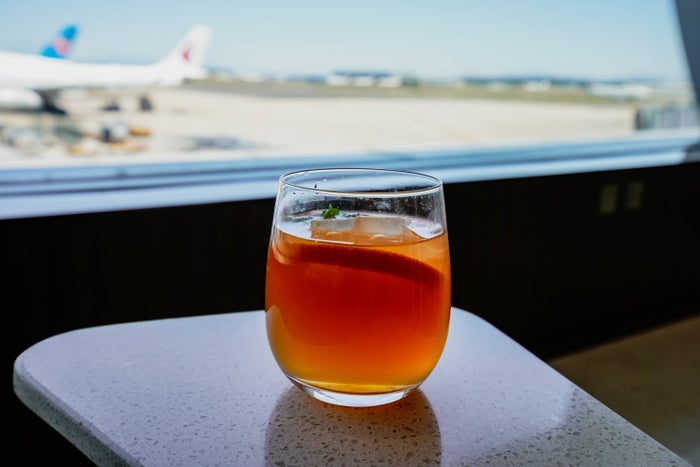 Hainan Airlines HNA Club Ice tea Cherag Dubash