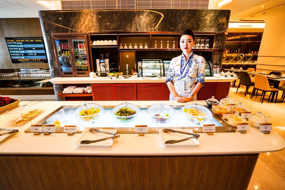 Hainan Airlines HNA Club Salad bar - Cherag Dubash