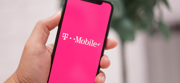 iPhone with T-Mobile Logo On The Screen