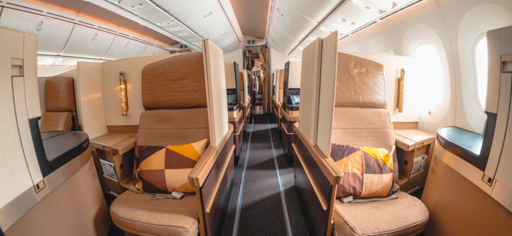 Etihad Airways Boeing 787-9 Business Class Aisle Seats