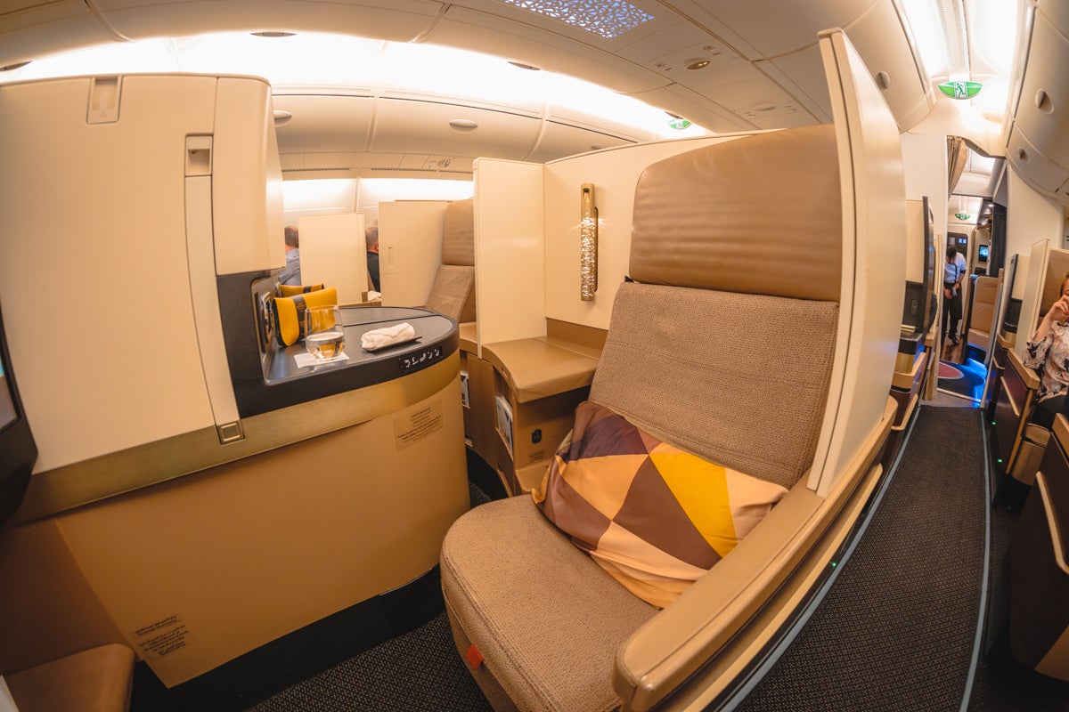 Etihad Airways Airbus A380 Business Class Seat 13G