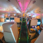 Etihad Airways Airbus A380 Business Class Cabin Mood Lighting
