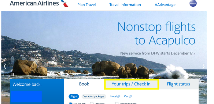 American Airlines My Trips American Airlines My Trips