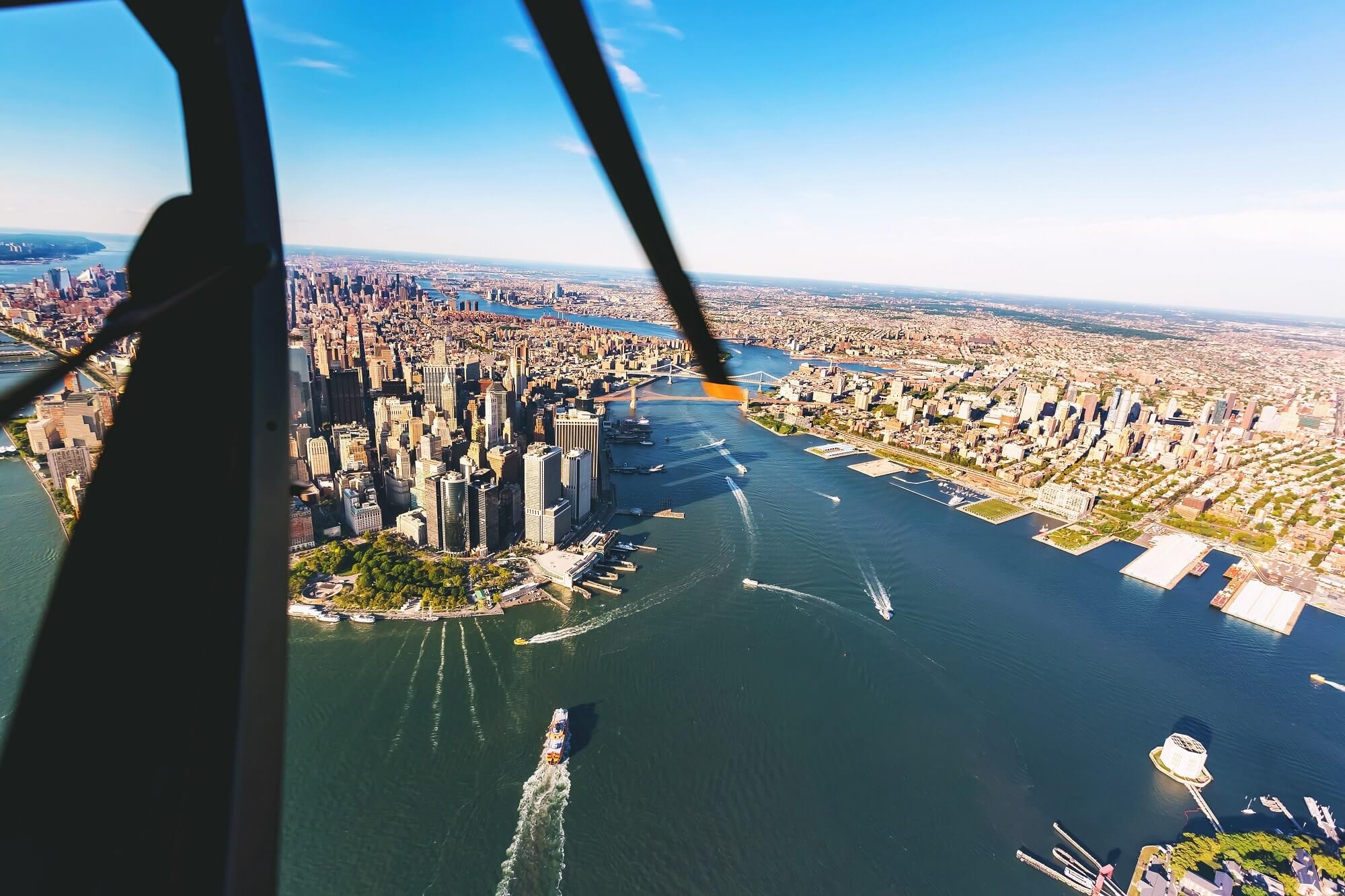 Helicopter over Manhattan