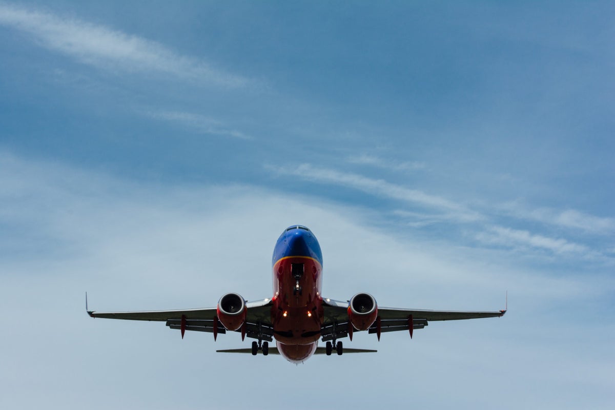 Southwest Airlines Airplane Approaching