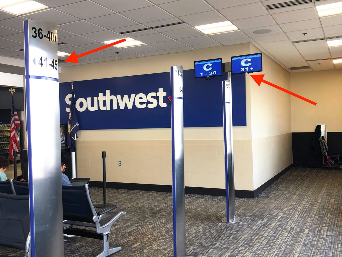 Southwest boarding area at CMH