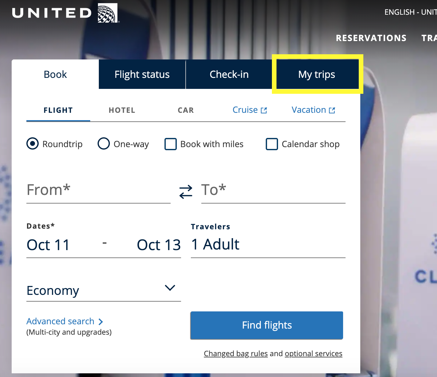United online flight cancel airlines