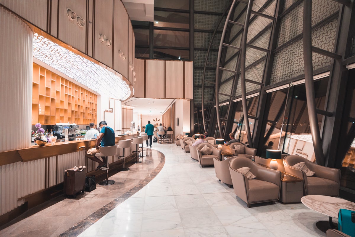 Oman Air First & Business Lounge Muscat Bar and Lounges