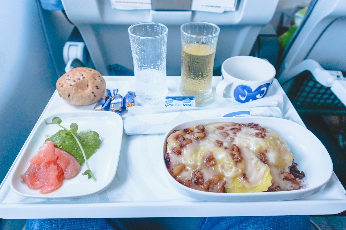 Finnair Airbus A321 Business Class Meal