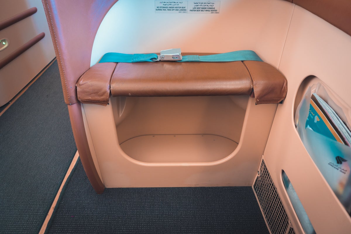 Oman Air Airbus A330 Old Business Class Ottoman