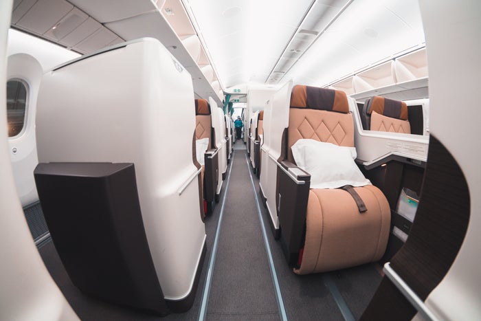 Oman Air Boeing 787-9 Business Class Aisle