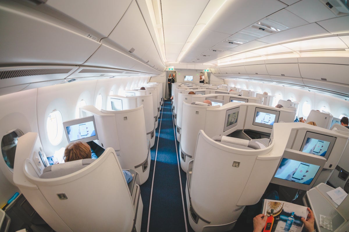 Finnair Airbus A350 Business Class Cabin