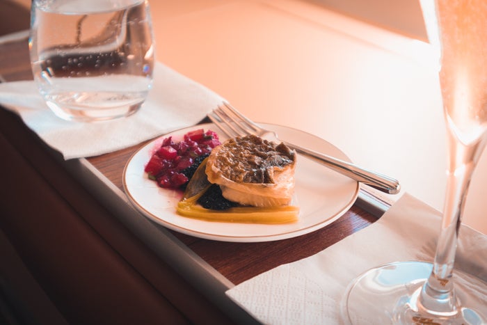 Oman Air Airbus A330 Old Business Class Amuse Bouche