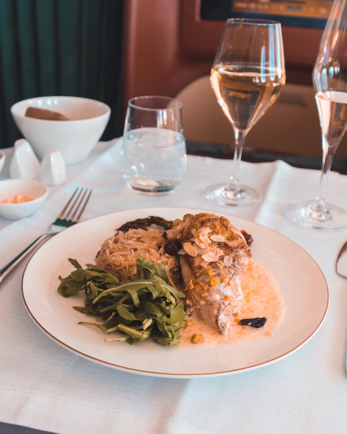 Oman Air Business Class Arabic Roasted Chicken