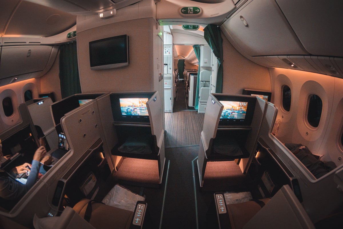 Oman Air Boeing 787-9 Business Class Rear Cabin