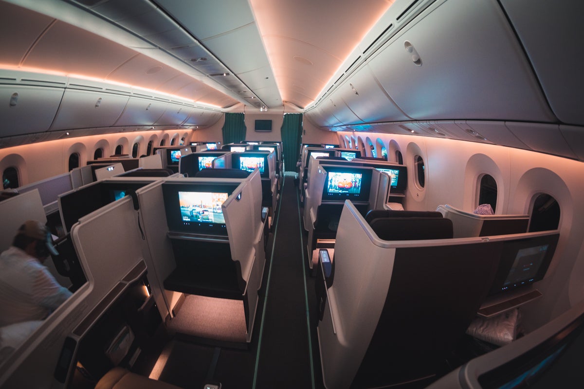 Oman Air Boeing 787-9 Business Class Forward Cabin