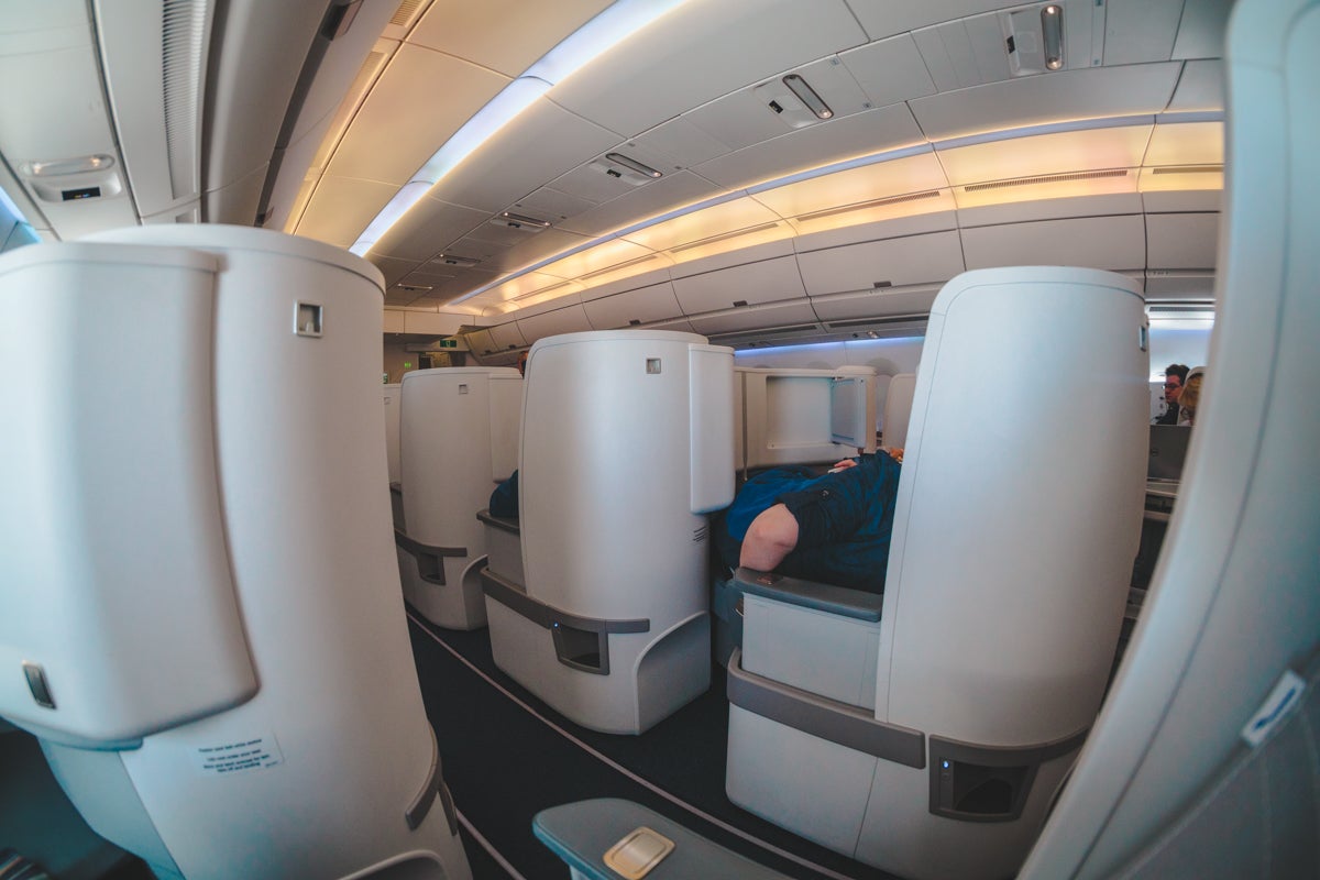Finnair Airbus A350 Business Class Privacy Point of View