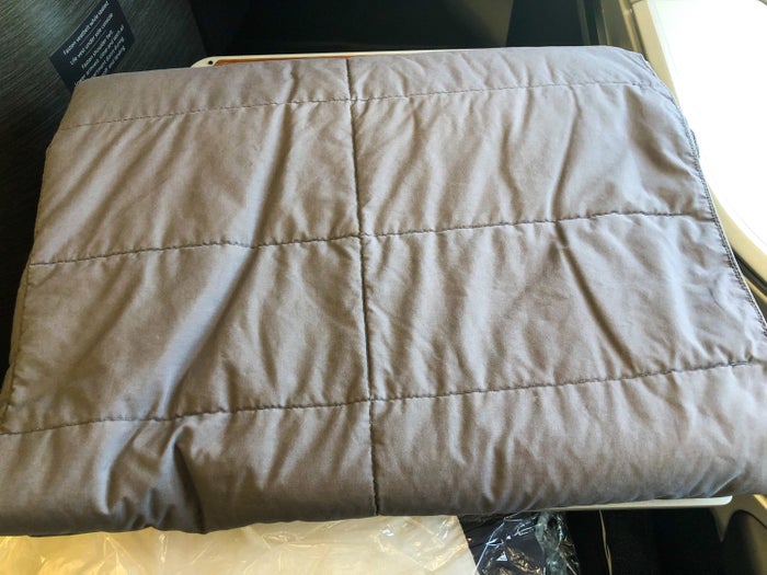 American Airlines 787-9 Flagship Business Class duvet