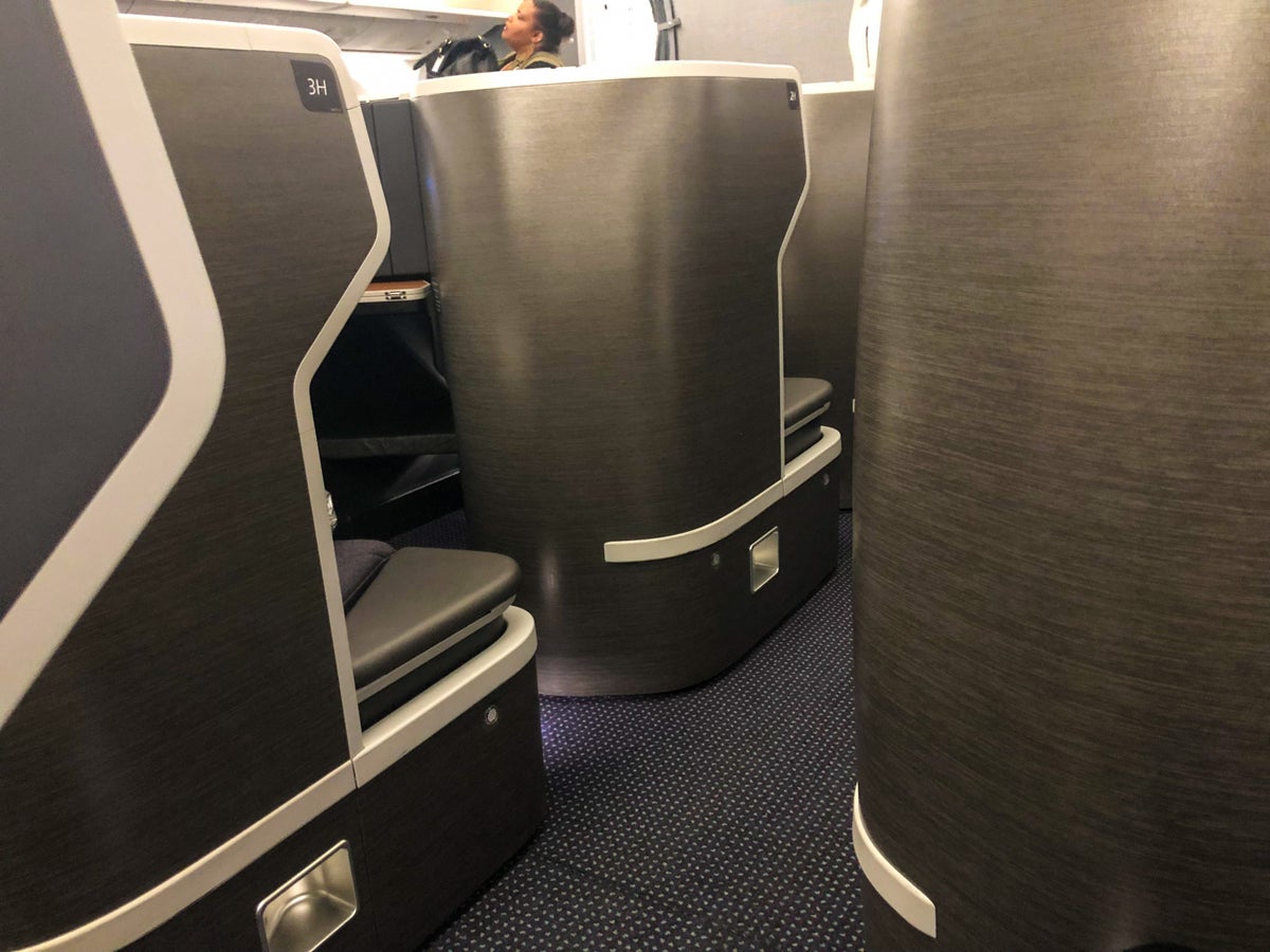American Airlines 787-9 Flagship Business Class seat view