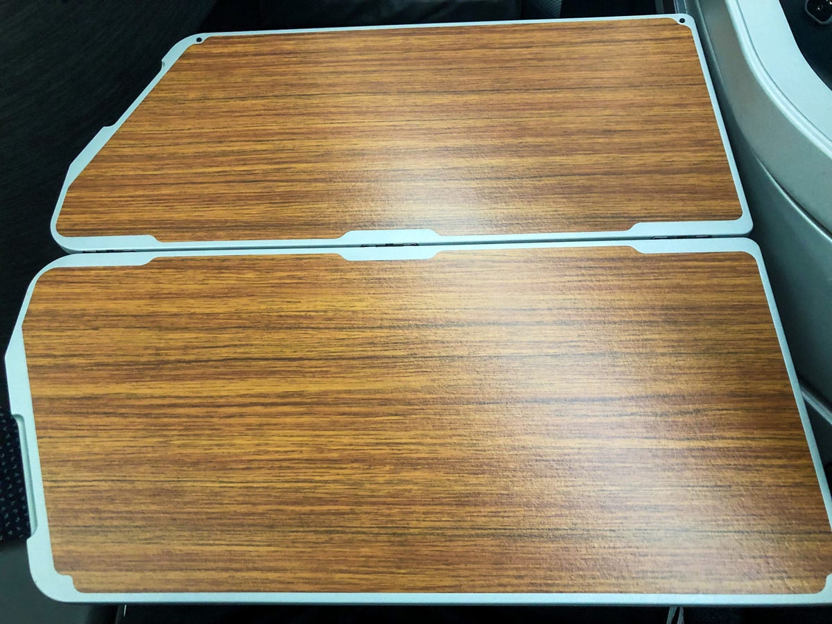 American Airlines 787-9 Flagship Business Class tray table