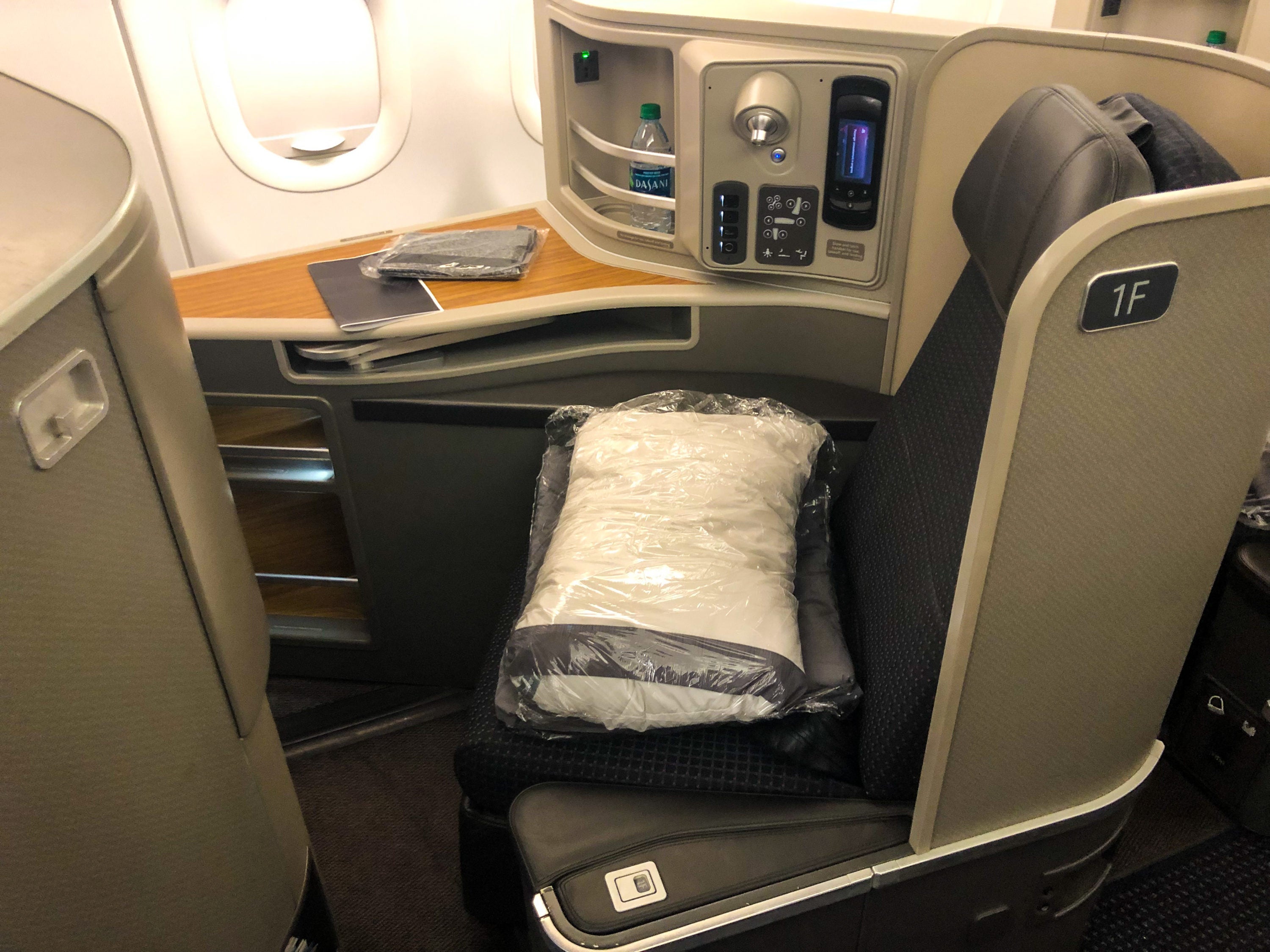 American Airlines Flagship First Class A321T seat 1F