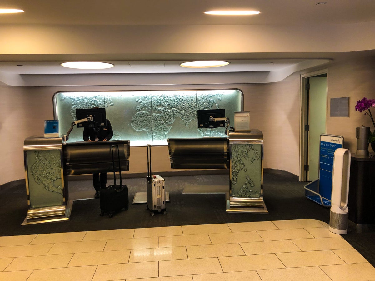 American Airlines Flagship First LAX Check-In Counter