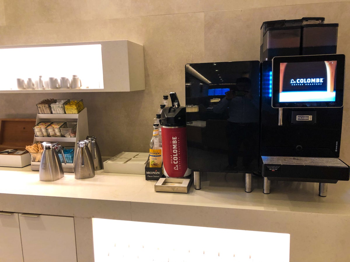 American Airlines Flagship Lounge JFK coffee station
