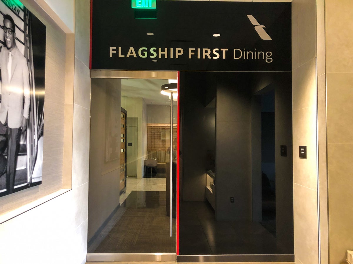 American Airlines Flagship Lounge LAX Flagship First Dining entrance