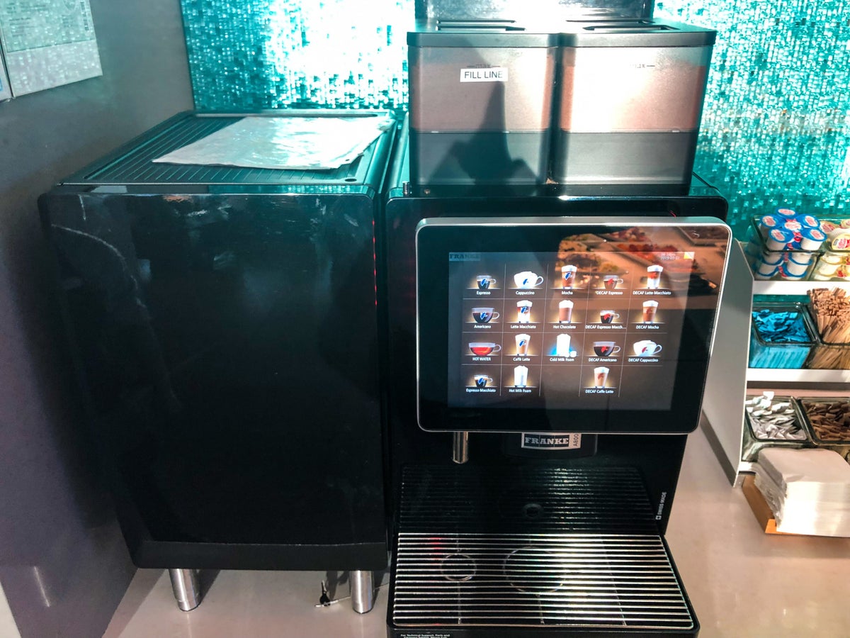 American Airlines Flagship Lounge LAX Franke espresso machine