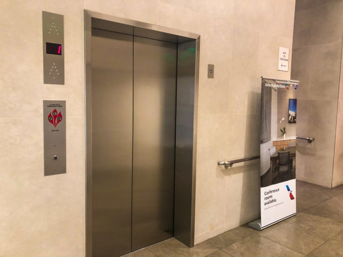 American Airlines Flagship Lounge LAX elevator