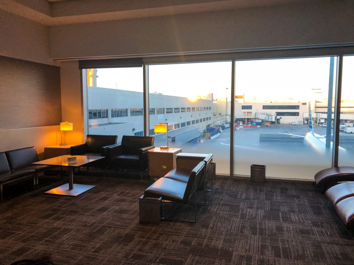 American Airlines Flagship Lounge LAX quiet room view