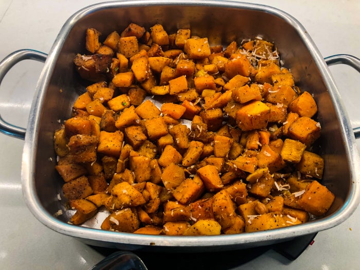 American Airlines Flagship Lounge LAX roasted potatoes