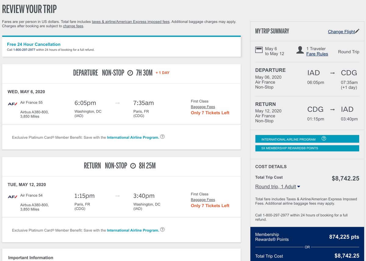 The American Express International Airline Program – Big Savings on Airfare