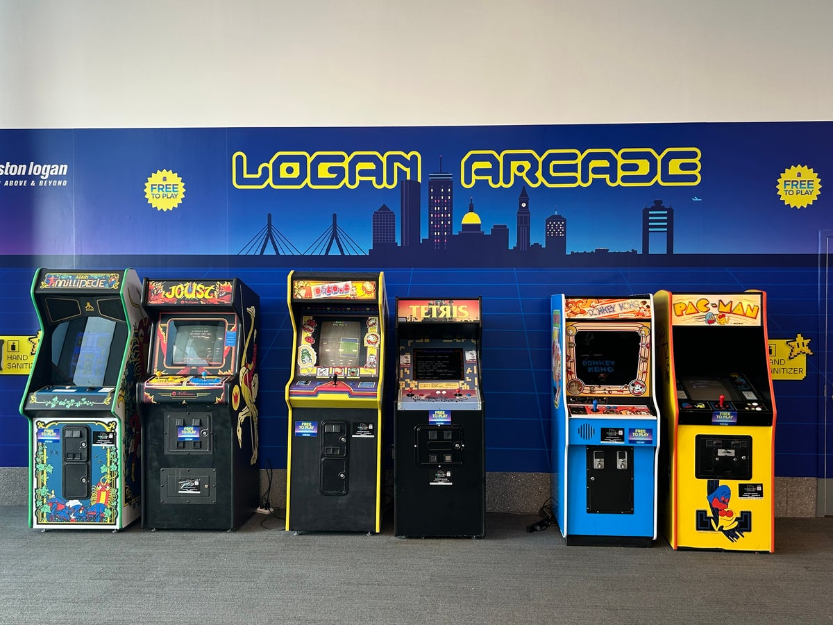 Boston Logan Airport arcade Boston Logan Airport arcade