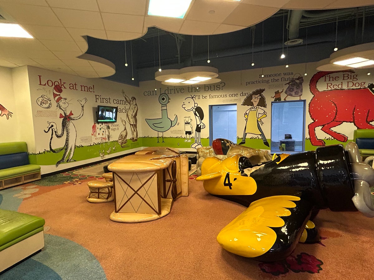 Boston Logan Airport kids play area Terminal E. Boston Logan Airport kids play area Terminal E.