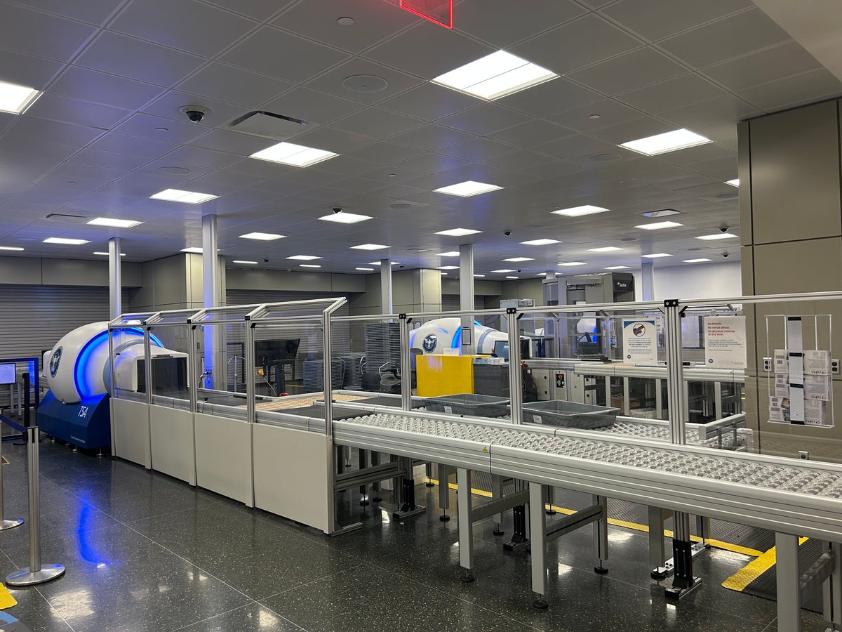 Boston Logan Airport security 3D Computer Tomography CT scanners Boston Logan Airport security 3D Computer Tomography CT scanners