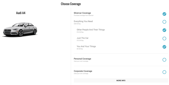 Buying Insurance From Silvercar