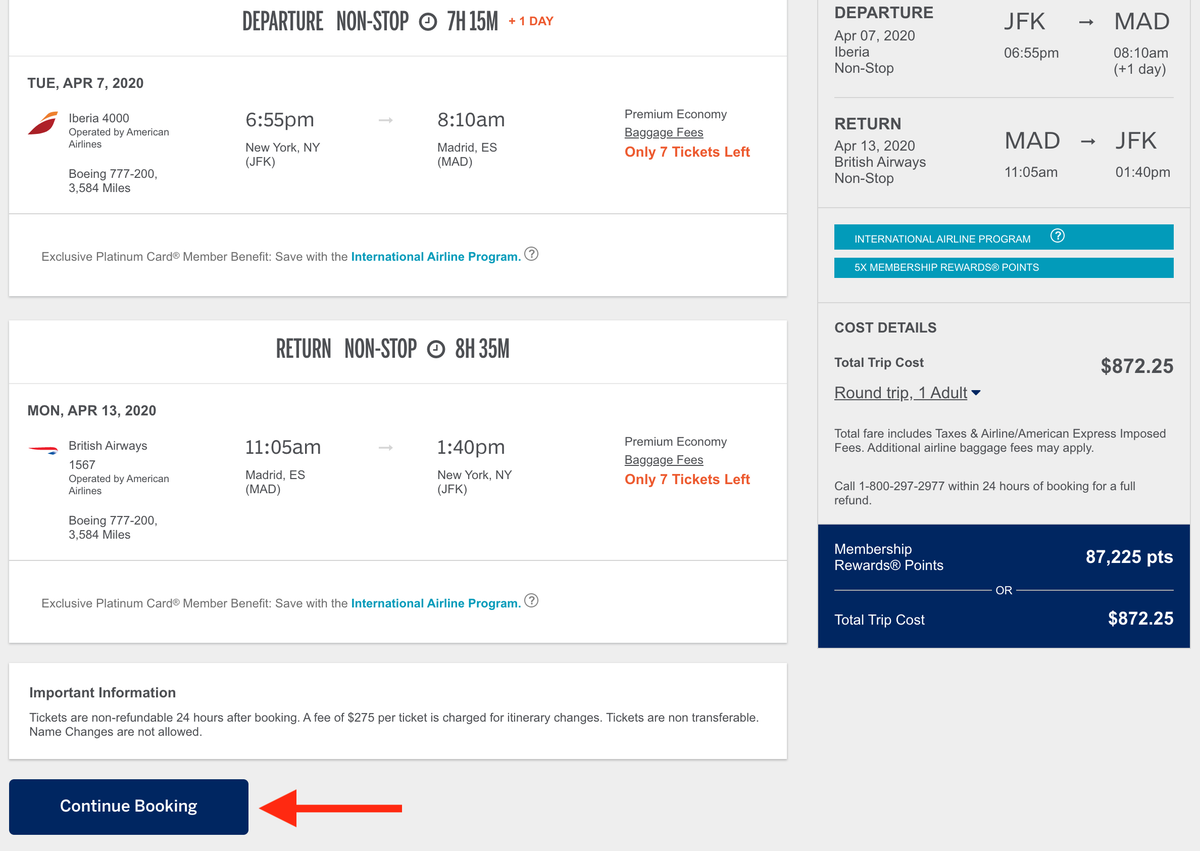 The American Express International Airline Program – Big Savings on Airfare