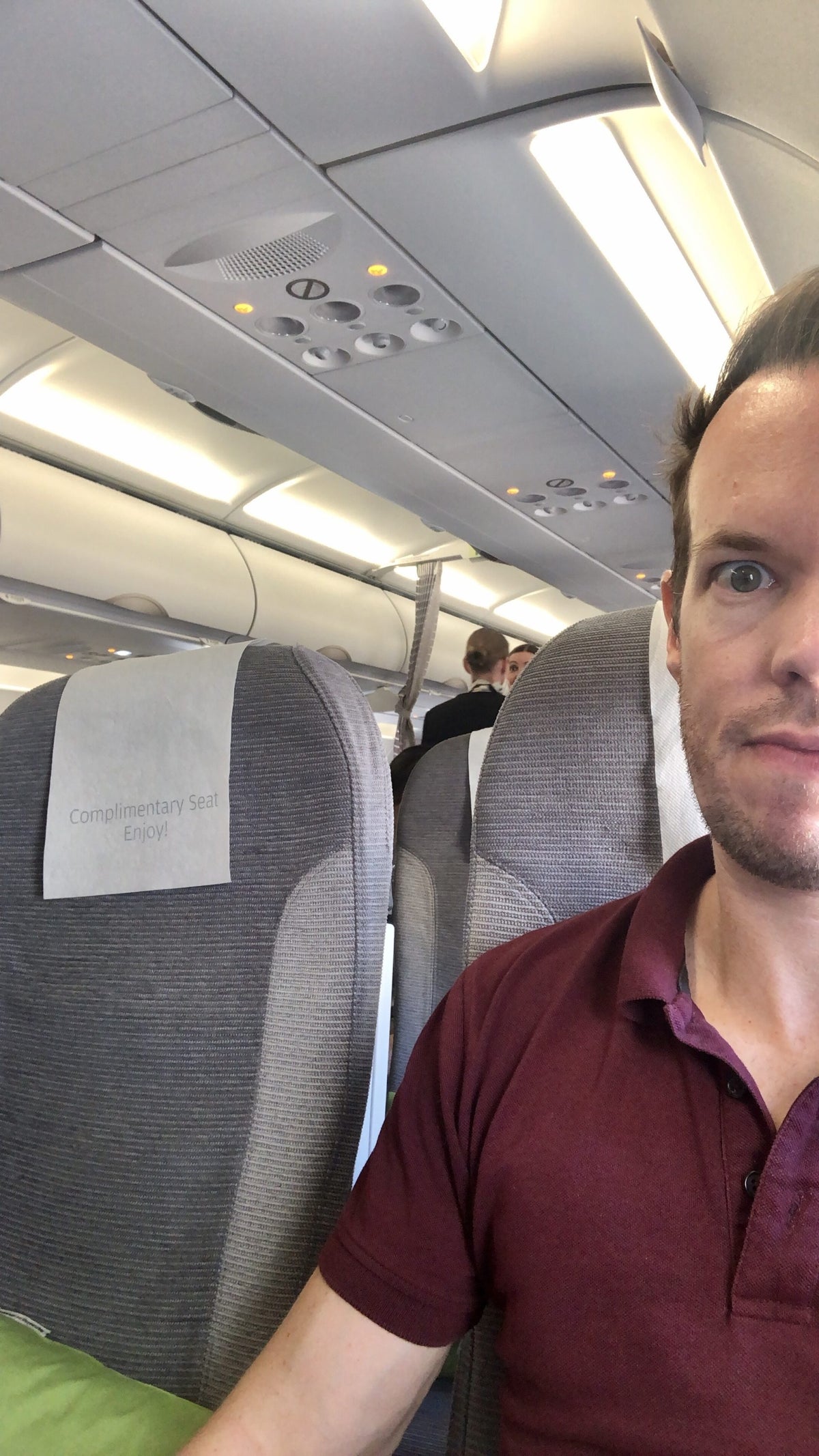 Finnair A321 Business Class Middle Seat Blocked
