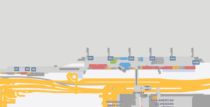George Bush Intercontinental Airport Terminal D gates George Bush Intercontinental Airport Terminal D gates