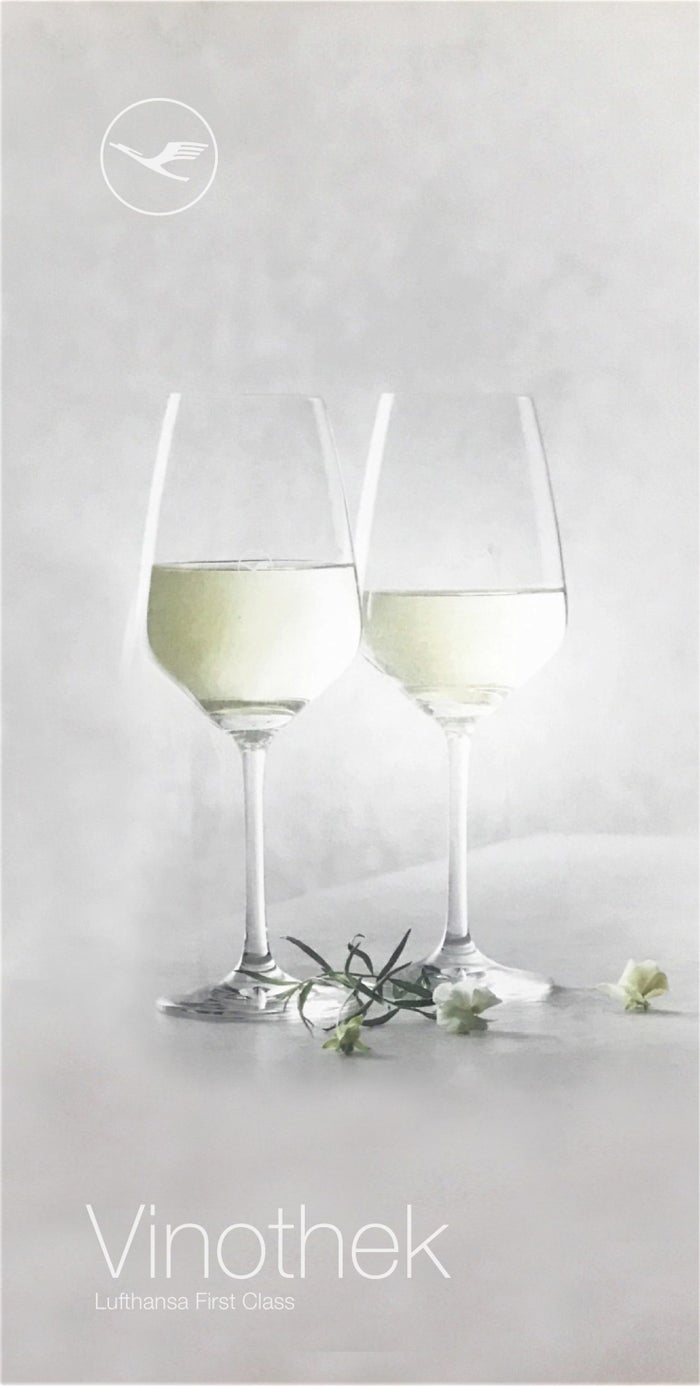 Lufthansa B747-8 First Class Wine List - Cherag Dubash