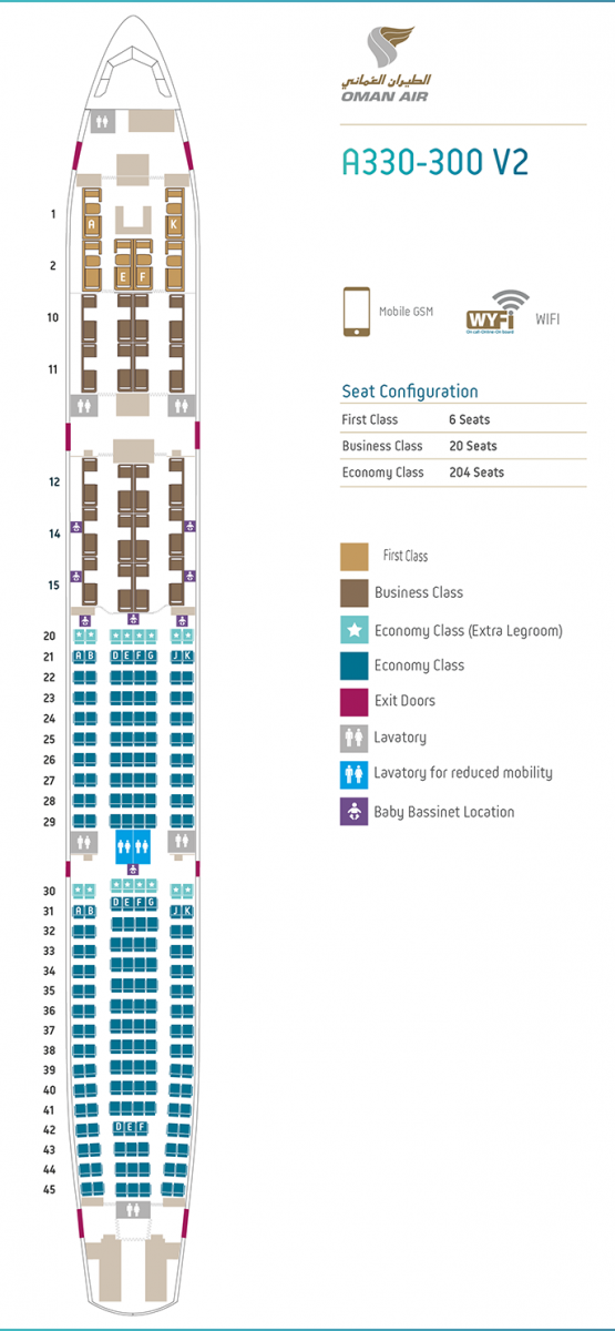 Oman Air Airbus A330 Business Class Review [FRA to MCT]