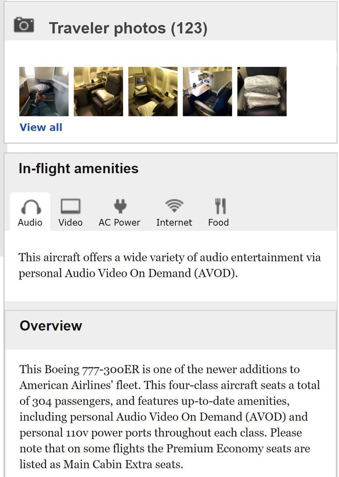 SeatGuru More Information