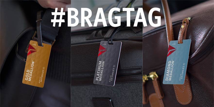 étiquette à bagages Delta Bragtag