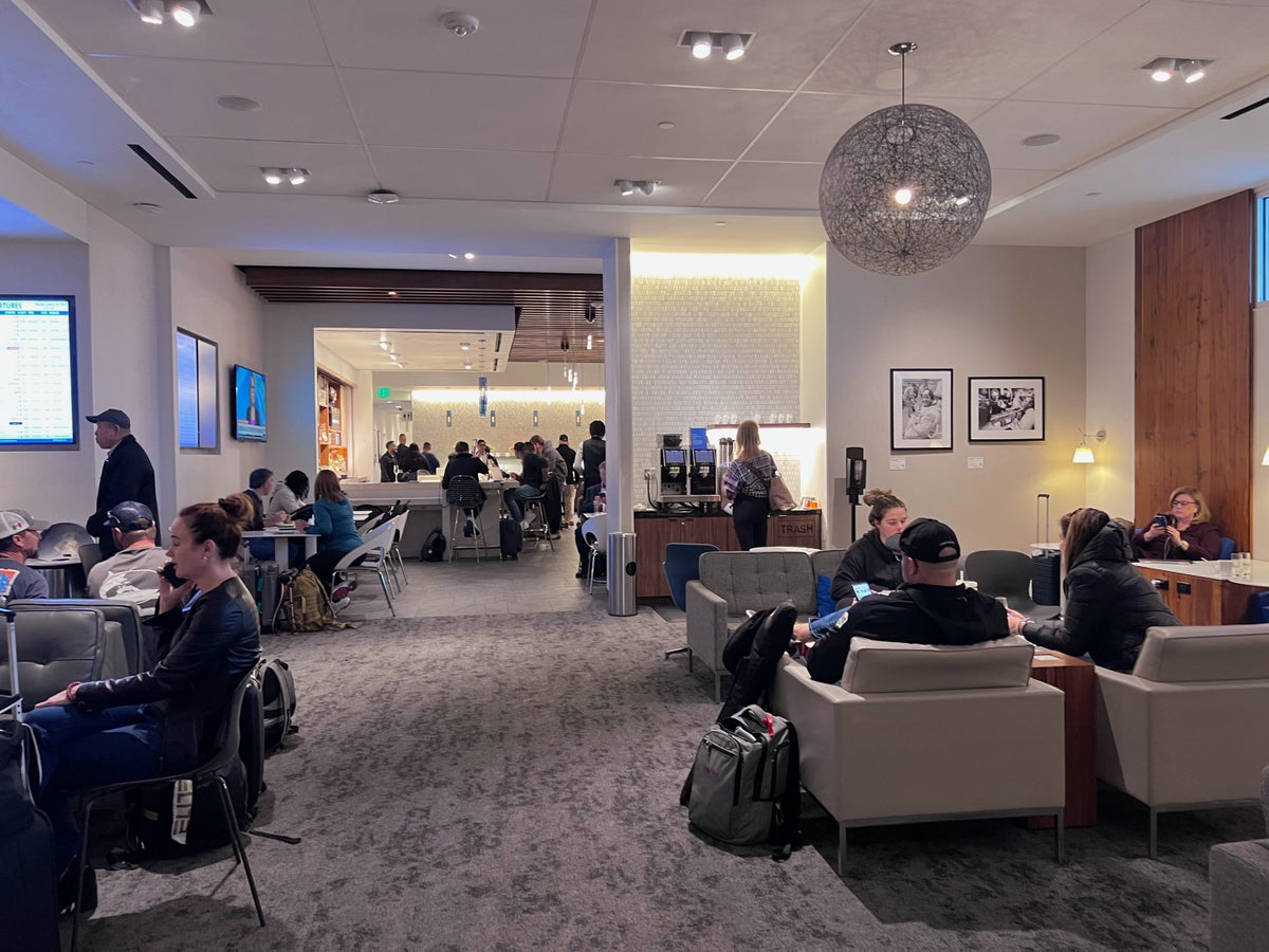 Houston Centurion Lounge main seating area