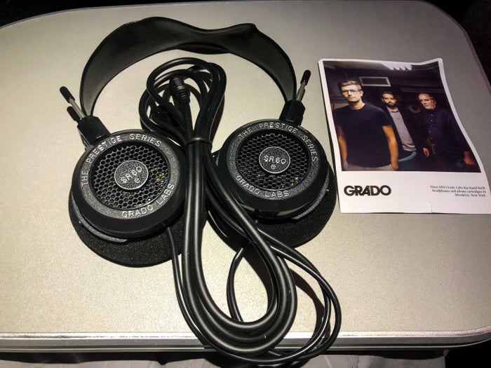 JetBlue Mint A321 Grado headphones