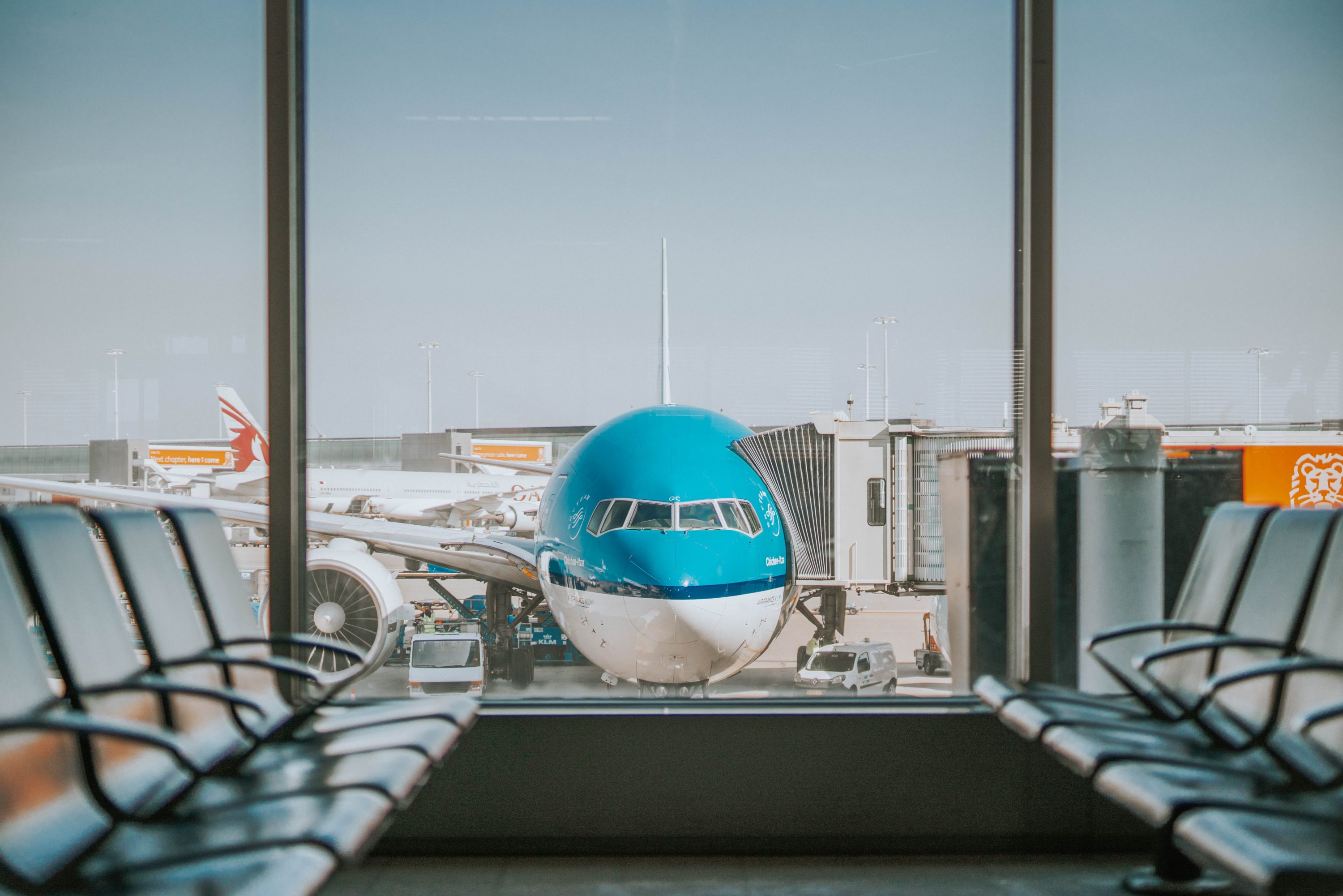 KLM Airplane At an Airport